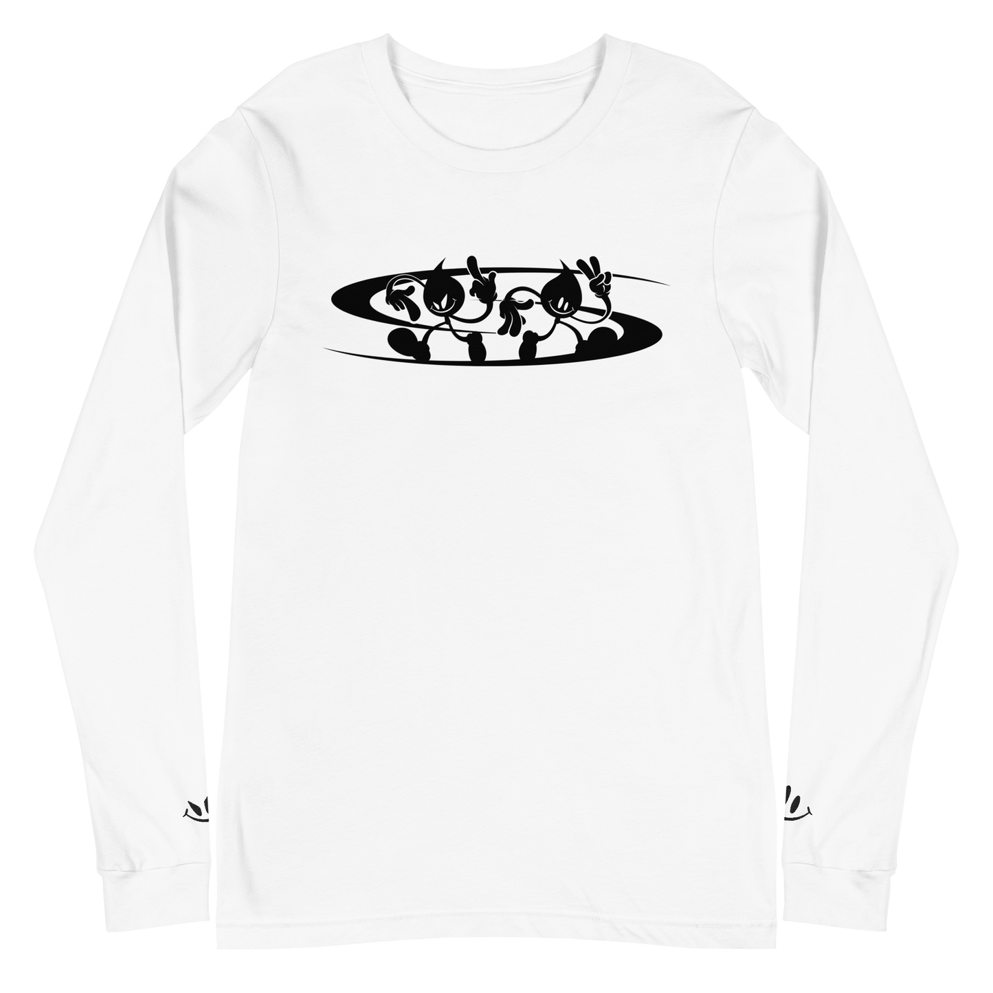 Drip-133 X Drippy "Double Drip" Long Sleeve Tee WHITE