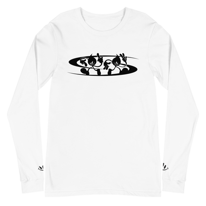 Drip-133 X Drippy "Double Drip" Long Sleeve Tee WHITE